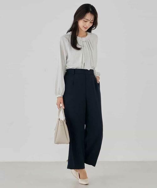 a.v.v / アー・ヴェ・ヴェ その他パンツ | サテンワイドクロップドパンツ【洗える/速乾/毛玉になりにくい/イージーケア】 | 詳細9