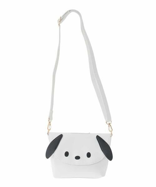 a.v.v / アー・ヴェ・ヴェ ショルダーバッグ | [KIDS]【シナモロール／ポチャッコ】お顔ショルダーバッグ（アイボリー）
