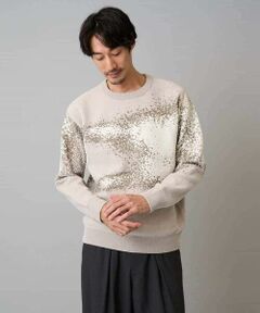 a.v.v / アー・ヴェ・ヴェ ニット・セーター | 【洗濯機で洗える】モールジャカードボカシ柄ニット