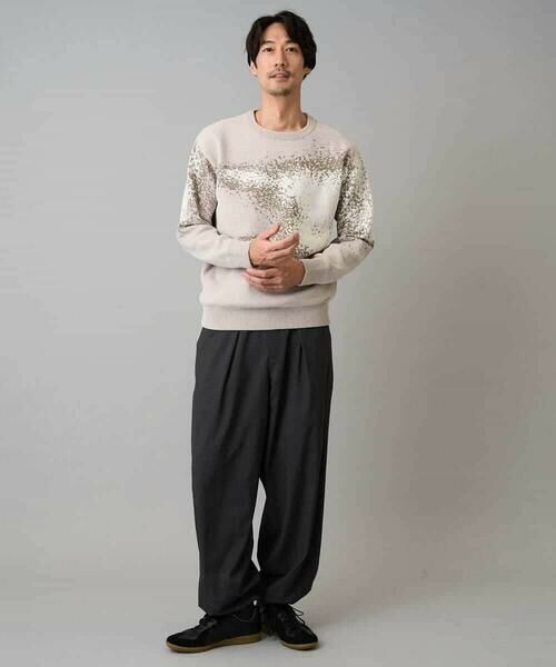 a.v.v / アー・ヴェ・ヴェ ニット・セーター | 【洗濯機で洗える】モールジャカードボカシ柄ニット | 詳細1