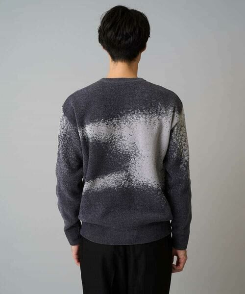 a.v.v / アー・ヴェ・ヴェ ニット・セーター | 【洗濯機で洗える】モールジャカードボカシ柄ニット | 詳細12