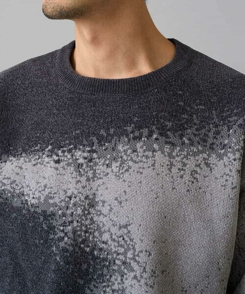 a.v.v / アー・ヴェ・ヴェ ニット・セーター | 【洗濯機で洗える】モールジャカードボカシ柄ニット | 詳細13