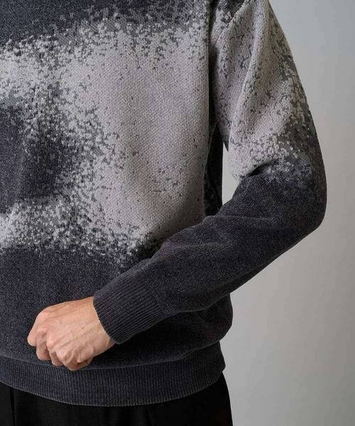 a.v.v / アー・ヴェ・ヴェ ニット・セーター | 【洗濯機で洗える】モールジャカードボカシ柄ニット | 詳細14