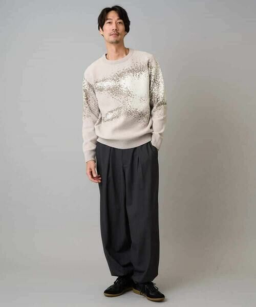 a.v.v / アー・ヴェ・ヴェ ニット・セーター | 【洗濯機で洗える】モールジャカードボカシ柄ニット | 詳細2