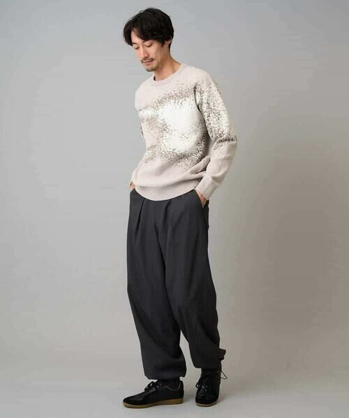 a.v.v / アー・ヴェ・ヴェ ニット・セーター | 【洗濯機で洗える】モールジャカードボカシ柄ニット | 詳細3