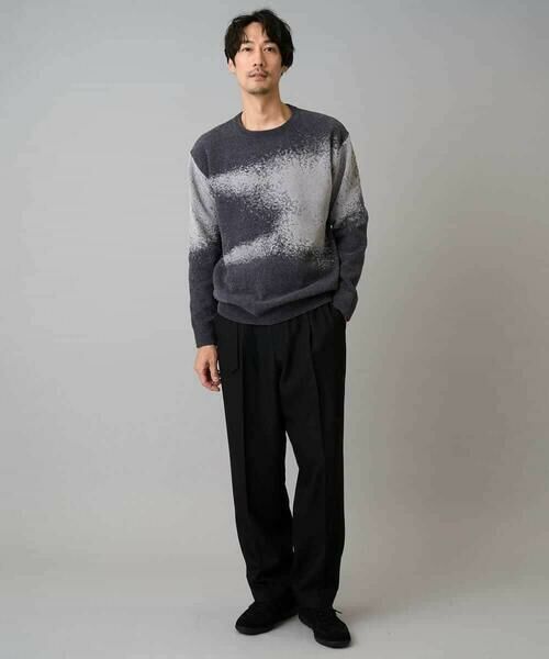 a.v.v / アー・ヴェ・ヴェ ニット・セーター | 【洗濯機で洗える】モールジャカードボカシ柄ニット | 詳細4