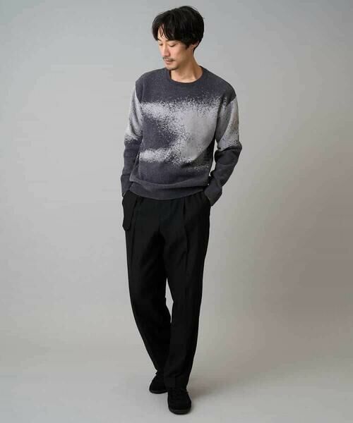 a.v.v / アー・ヴェ・ヴェ ニット・セーター | 【洗濯機で洗える】モールジャカードボカシ柄ニット | 詳細6