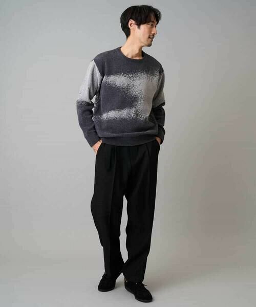 a.v.v / アー・ヴェ・ヴェ ニット・セーター | 【洗濯機で洗える】モールジャカードボカシ柄ニット | 詳細7