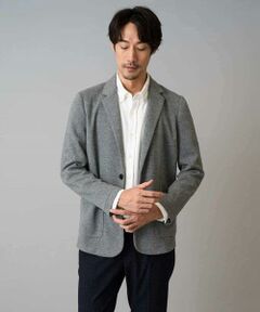 a.v.v / アー・ヴェ・ヴェ テーラードジャケット | 【イージーケア/ストレッチ】ダブルフェイスジャージースマートジャケット【洗濯機で洗える】〈ON/OFF SERIES〉