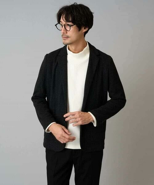 a.v.v / アー・ヴェ・ヴェ テーラードジャケット | 【イージーケア/ストレッチ】ダブルフェイスジャージースマートジャケット【洗濯機で洗える】〈ON/OFF SERIES〉 | 詳細15