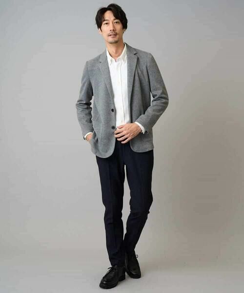 a.v.v / アー・ヴェ・ヴェ テーラードジャケット | 【イージーケア/ストレッチ】ダブルフェイスジャージースマートジャケット【洗濯機で洗える】〈ON/OFF SERIES〉 | 詳細2