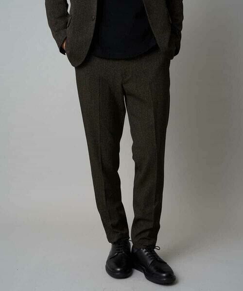 a.v.v / アー・ヴェ・ヴェ セットアップ | 【イージーケア/毛玉になりにくい】メランジシャンブレースマートジャケット【洗濯機で洗える/ストレッチ】<ON/OFF SERIES> | 詳細1