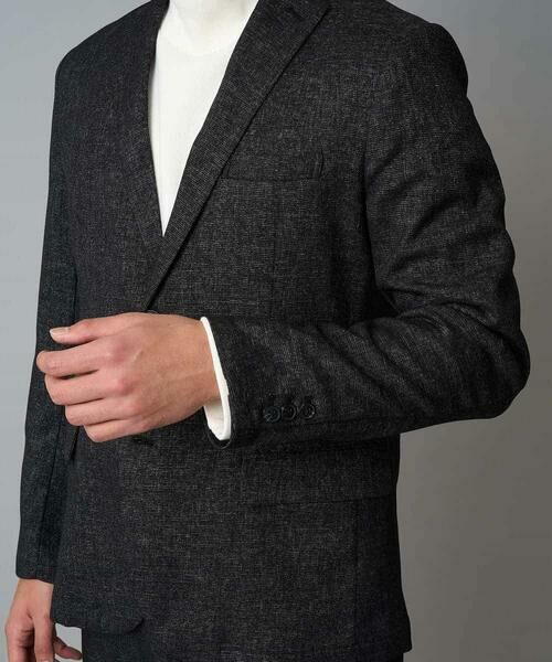 a.v.v / アー・ヴェ・ヴェ セットアップ | 【イージーケア/毛玉になりにくい】メランジシャンブレースマートジャケット【洗濯機で洗える/ストレッチ】<ON/OFF SERIES> | 詳細11