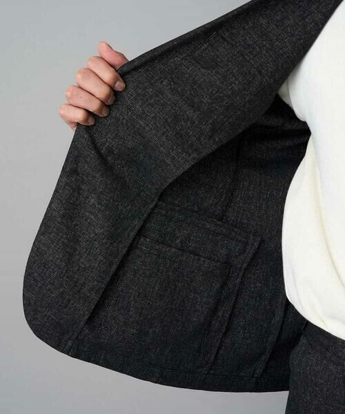 a.v.v / アー・ヴェ・ヴェ セットアップ | 【イージーケア/毛玉になりにくい】メランジシャンブレースマートジャケット【洗濯機で洗える/ストレッチ】<ON/OFF SERIES> | 詳細17