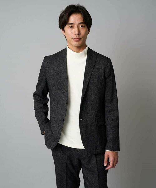 a.v.v / アー・ヴェ・ヴェ セットアップ | 【イージーケア/毛玉になりにくい】メランジシャンブレースマートジャケット【洗濯機で洗える/ストレッチ】<ON/OFF SERIES> | 詳細3