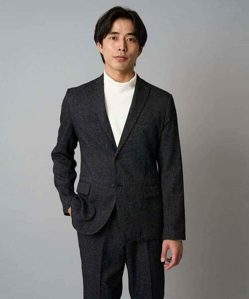 a.v.v / アー・ヴェ・ヴェ セットアップ | 【イージーケア/毛玉になりにくい】メランジシャンブレースマートジャケット【洗濯機で洗える/ストレッチ】<ON/OFF SERIES> | 詳細4