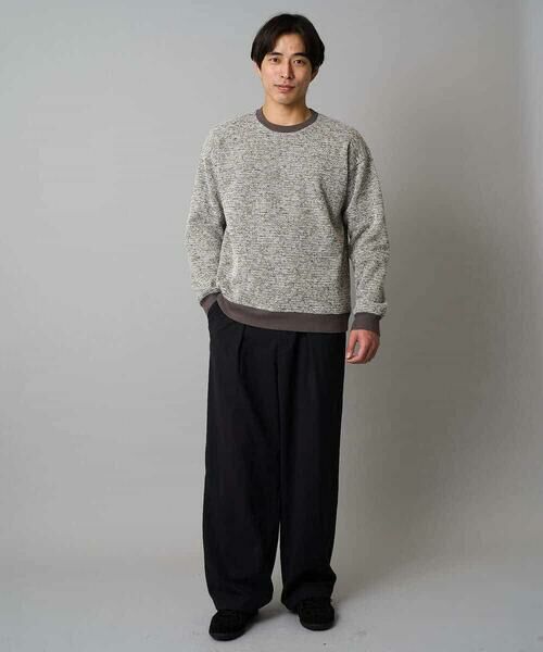 a.v.v / アー・ヴェ・ヴェ スウェット | 【洗濯機で洗える】ツイードライクフリースプルオーバー | 詳細1
