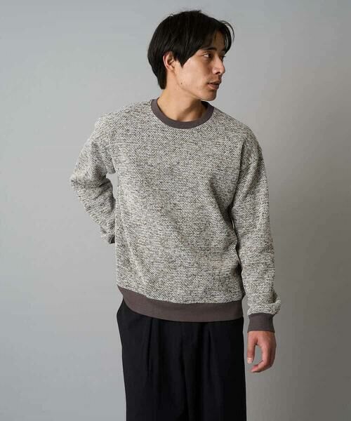 a.v.v / アー・ヴェ・ヴェ スウェット | 【洗濯機で洗える】ツイードライクフリースプルオーバー | 詳細10