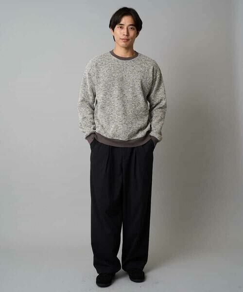 a.v.v / アー・ヴェ・ヴェ スウェット | 【洗濯機で洗える】ツイードライクフリースプルオーバー | 詳細2