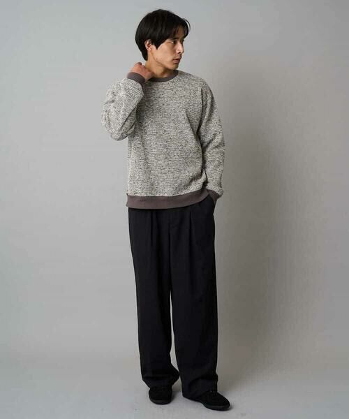 a.v.v / アー・ヴェ・ヴェ スウェット | 【洗濯機で洗える】ツイードライクフリースプルオーバー | 詳細3