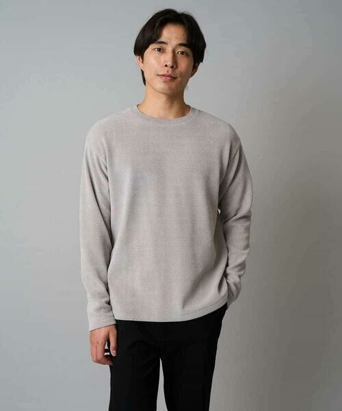 a.v.v / アー・ヴェ・ヴェ スウェット | 【洗濯機で洗える】モール幾何ジャカードクルーネックプルオーバー | 詳細13