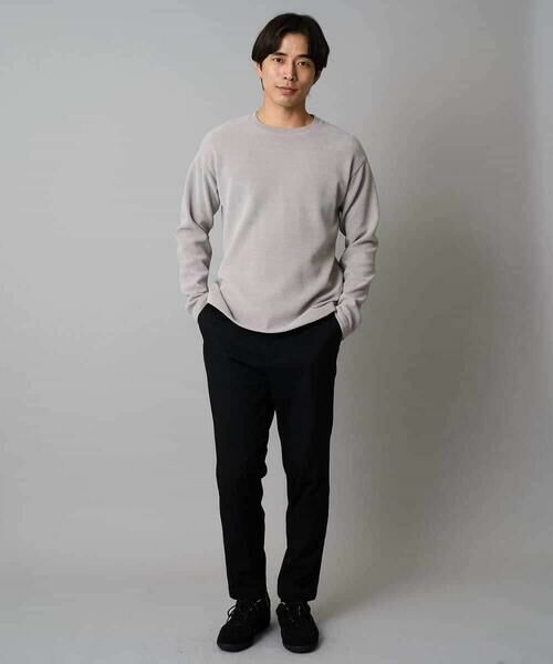 a.v.v / アー・ヴェ・ヴェ スウェット | 【洗濯機で洗える】モール幾何ジャカードクルーネックプルオーバー | 詳細7