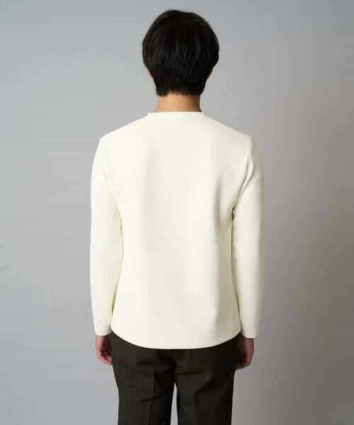 a.v.v / アー・ヴェ・ヴェ カットソー | 【イージーケア/毛玉になりにくい】バスケットジャカードクルーネックスマートTシャツ【洗濯機で洗える】<ON/OFF SERIES> | 詳細14