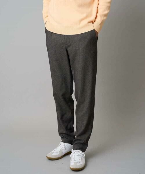 a.v.v / アー・ヴェ・ヴェ チノ・ワークパンツ | 【イージーケア/毛玉になりにくい】メランジツイルストレッチセミルーズパンツ【洗濯機で洗える/ストレッチ】 | 詳細13