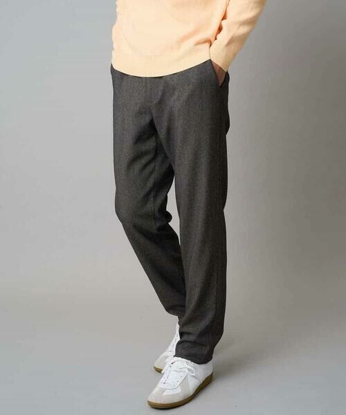 a.v.v / アー・ヴェ・ヴェ チノ・ワークパンツ | 【イージーケア/毛玉になりにくい】メランジツイルストレッチセミルーズパンツ【洗濯機で洗える/ストレッチ】 | 詳細14