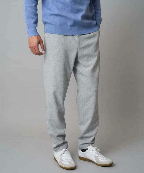 a.v.v / アー・ヴェ・ヴェ チノ・ワークパンツ | 【イージーケア/毛玉になりにくい】メランジツイルストレッチセミルーズパンツ【洗濯機で洗える/ストレッチ】 | 詳細16