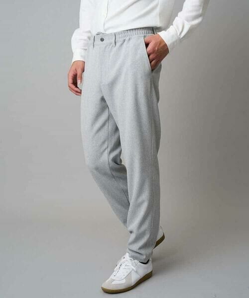 a.v.v / アー・ヴェ・ヴェ チノ・ワークパンツ | 【イージーケア/毛玉になりにくい】メランジツイルストレッチセミルーズパンツ【洗濯機で洗える/ストレッチ】 | 詳細18