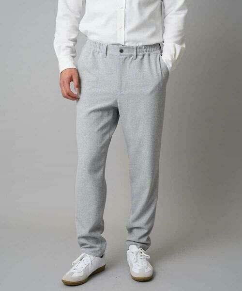 a.v.v / アー・ヴェ・ヴェ チノ・ワークパンツ | 【イージーケア/毛玉になりにくい】メランジツイルストレッチセミルーズパンツ【洗濯機で洗える/ストレッチ】 | 詳細19