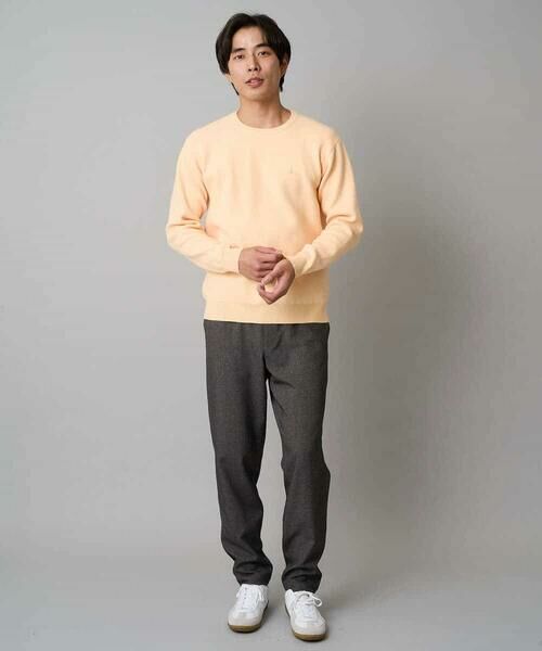 a.v.v / アー・ヴェ・ヴェ チノ・ワークパンツ | 【イージーケア/毛玉になりにくい】メランジツイルストレッチセミルーズパンツ【洗濯機で洗える/ストレッチ】 | 詳細2