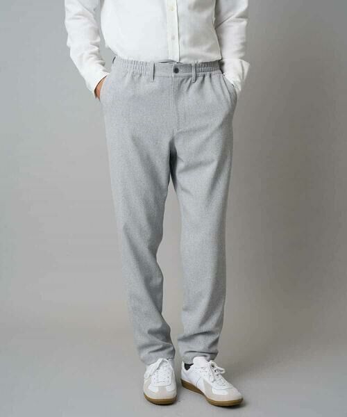 a.v.v / アー・ヴェ・ヴェ チノ・ワークパンツ | 【イージーケア/毛玉になりにくい】メランジツイルストレッチセミルーズパンツ【洗濯機で洗える/ストレッチ】 | 詳細20