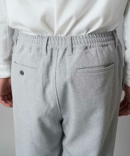 a.v.v / アー・ヴェ・ヴェ チノ・ワークパンツ | 【イージーケア/毛玉になりにくい】メランジツイルストレッチセミルーズパンツ【洗濯機で洗える/ストレッチ】 | 詳細24