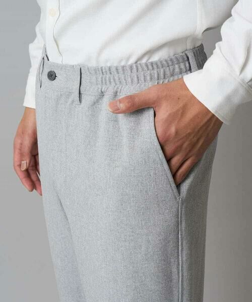 a.v.v / アー・ヴェ・ヴェ チノ・ワークパンツ | 【イージーケア/毛玉になりにくい】メランジツイルストレッチセミルーズパンツ【洗濯機で洗える/ストレッチ】 | 詳細25