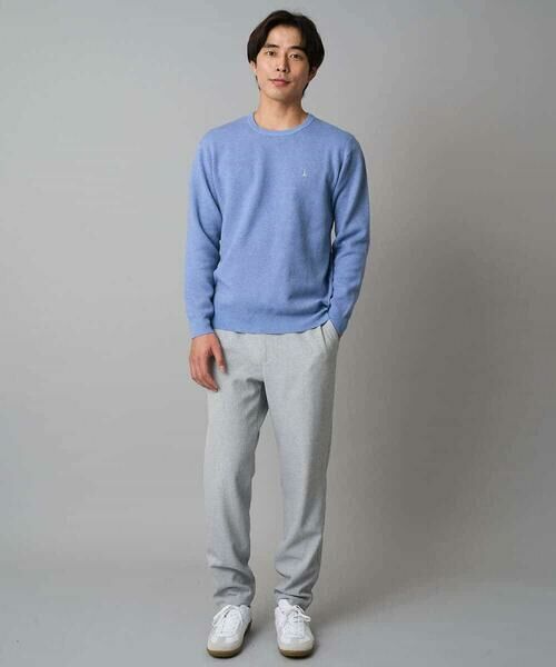 a.v.v / アー・ヴェ・ヴェ チノ・ワークパンツ | 【イージーケア/毛玉になりにくい】メランジツイルストレッチセミルーズパンツ【洗濯機で洗える/ストレッチ】 | 詳細4