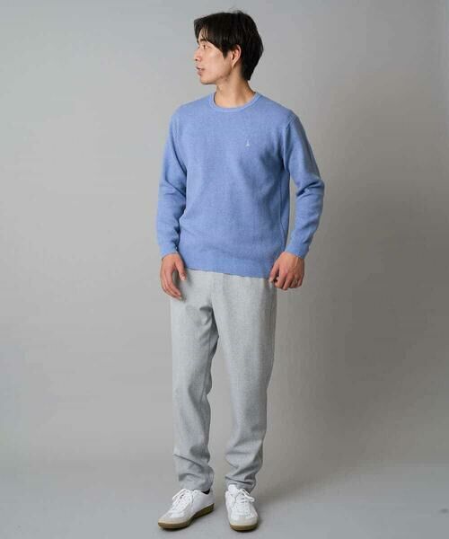 a.v.v / アー・ヴェ・ヴェ チノ・ワークパンツ | 【イージーケア/毛玉になりにくい】メランジツイルストレッチセミルーズパンツ【洗濯機で洗える/ストレッチ】 | 詳細6