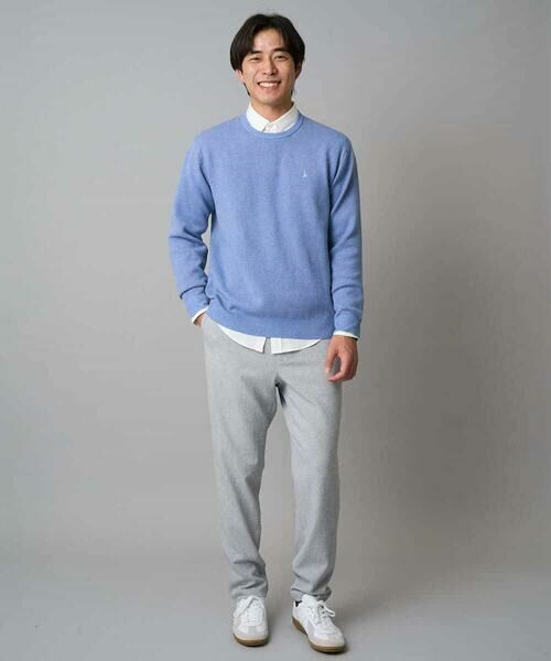 a.v.v / アー・ヴェ・ヴェ チノ・ワークパンツ | 【イージーケア/毛玉になりにくい】メランジツイルストレッチセミルーズパンツ【洗濯機で洗える/ストレッチ】 | 詳細8