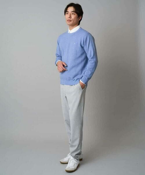 a.v.v / アー・ヴェ・ヴェ チノ・ワークパンツ | 【イージーケア/毛玉になりにくい】メランジツイルストレッチセミルーズパンツ【洗濯機で洗える/ストレッチ】 | 詳細9