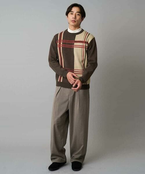 a.v.v / アー・ヴェ・ヴェ チノ・ワークパンツ | 【イージーケア/洗濯機で洗える】裏微起毛ストレッチオーバーパンツ | 詳細7