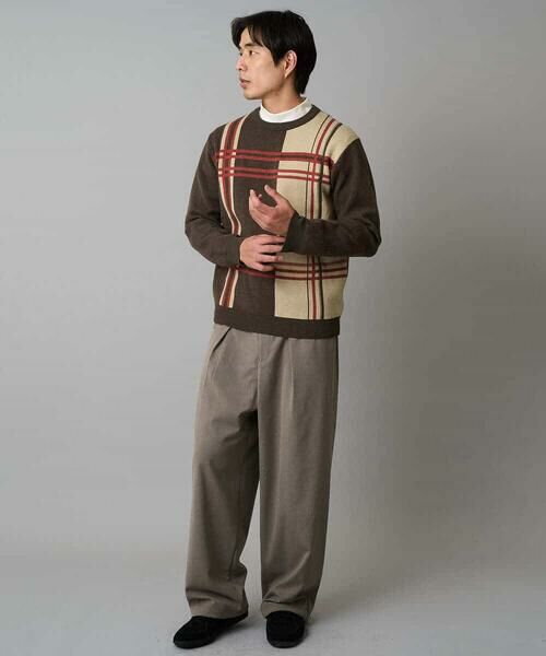 a.v.v / アー・ヴェ・ヴェ チノ・ワークパンツ | 【イージーケア/洗濯機で洗える】裏微起毛ストレッチオーバーパンツ | 詳細8