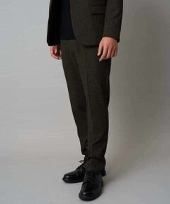 a.v.v / アー・ヴェ・ヴェ チノ・ワークパンツ | 【イージーケア/毛玉になりにくい】メランジシャンブレースマートスラックス【洗濯機で洗える/ストレッチ】〈ON/OFF SERIES〉