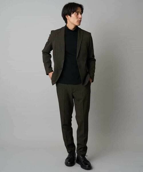 a.v.v / アー・ヴェ・ヴェ チノ・ワークパンツ | 【イージーケア/毛玉になりにくい】メランジシャンブレースマートスラックス【洗濯機で洗える/ストレッチ】〈ON/OFF SERIES〉 | 詳細3