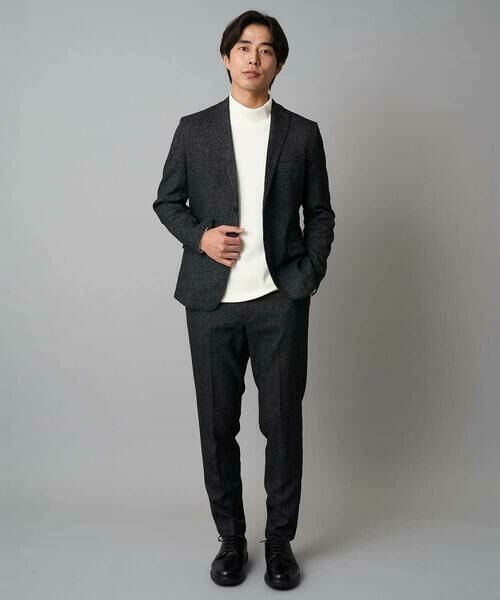 a.v.v / アー・ヴェ・ヴェ チノ・ワークパンツ | 【イージーケア/毛玉になりにくい】メランジシャンブレースマートスラックス【洗濯機で洗える/ストレッチ】〈ON/OFF SERIES〉 | 詳細5