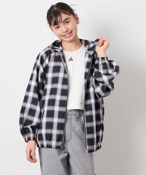 a.v.v / アー・ヴェ・ヴェ シャツ・ブラウス | [130-160]フーディーチェックシャツブルゾン | 詳細1