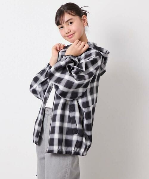 a.v.v / アー・ヴェ・ヴェ シャツ・ブラウス | [130-160]フーディーチェックシャツブルゾン | 詳細2