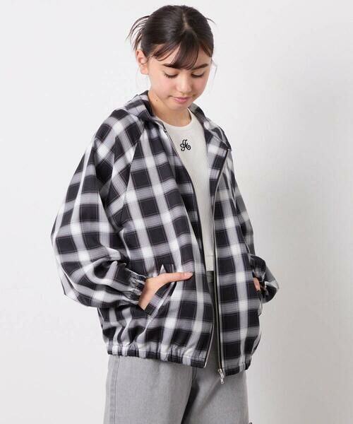 a.v.v / アー・ヴェ・ヴェ シャツ・ブラウス | [130-160]フーディーチェックシャツブルゾン | 詳細3