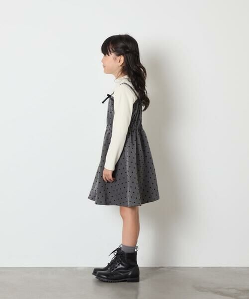 a.v.v / アー・ヴェ・ヴェ ロング・マキシ丈ワンピース | [120-160]フロッキードットプリントドッキングワンピース | 詳細14