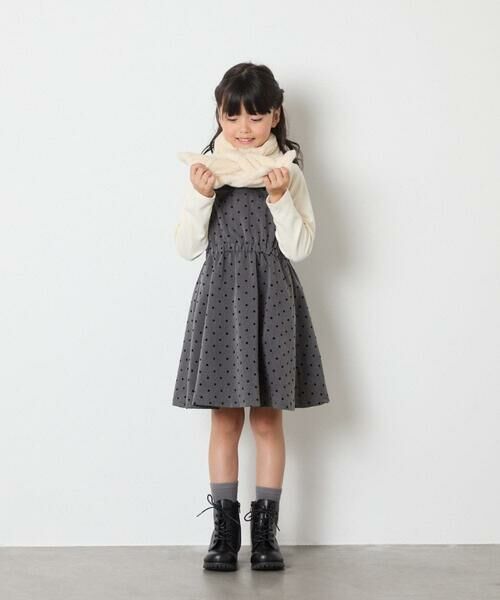 a.v.v / アー・ヴェ・ヴェ ロング・マキシ丈ワンピース | [120-160]フロッキードットプリントドッキングワンピース | 詳細18